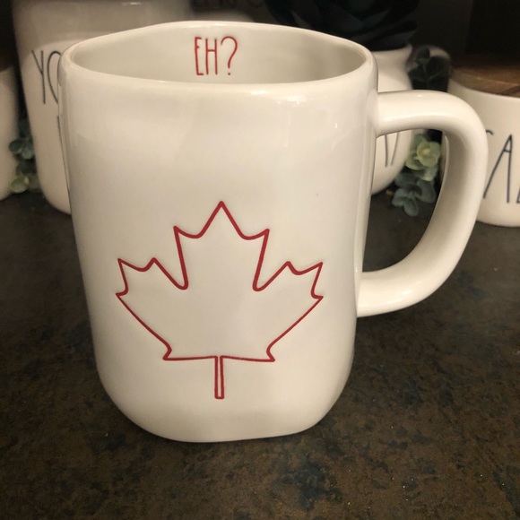 Rae Dunn Other - Rae Dunn Maple Leaf with EH? Inside RED